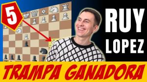 Trampa NEGRA ganadora en 5 jugadas (Ruy López)