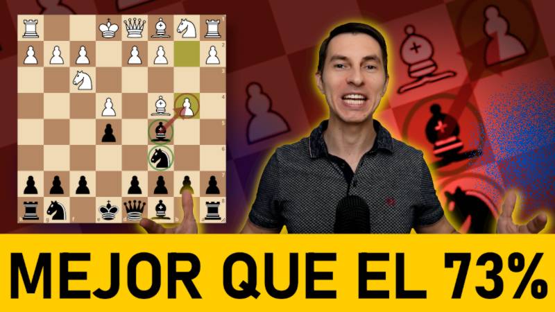 ¡Mejor que el 73% de jugadores! [Refutando el mejor gambito blanco]