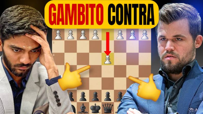 Apertura SECRETA de Carlsen anti 1.d4 contra Gukesh