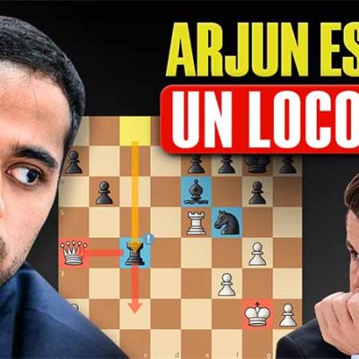 Carlsen destruyó a Arjun con un asombroso sacrificio de dama